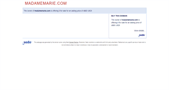 Desktop Screenshot of madamemarie.com